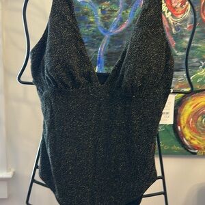 Andie Augustine One Piece in Black with shimmer